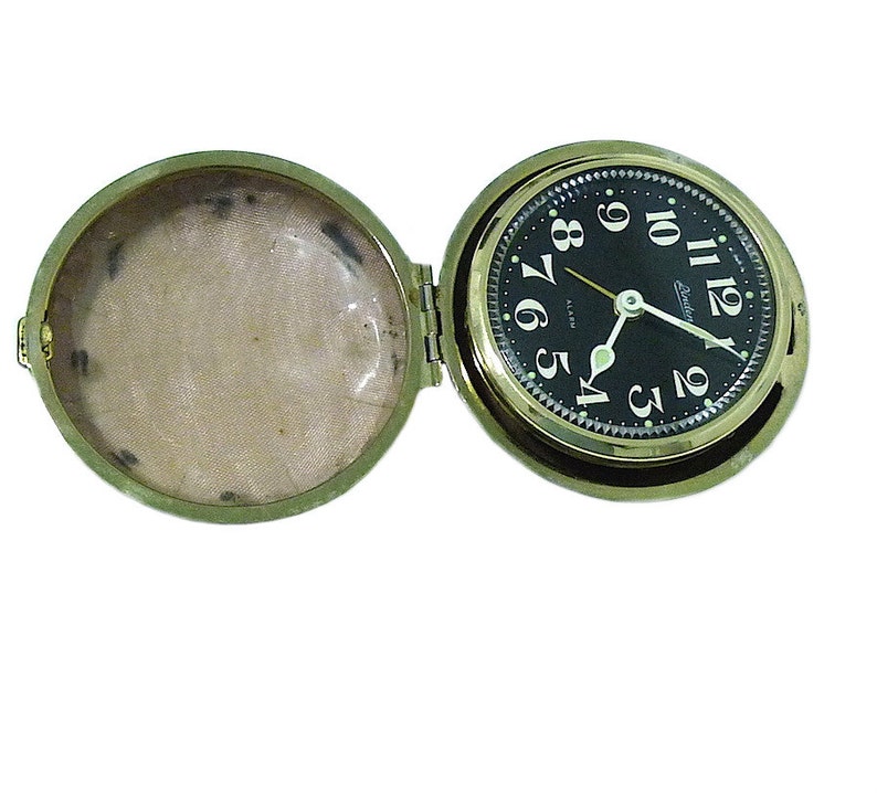 Vintage Linden Travel Alarm Clock Mechanical Japan Etsy