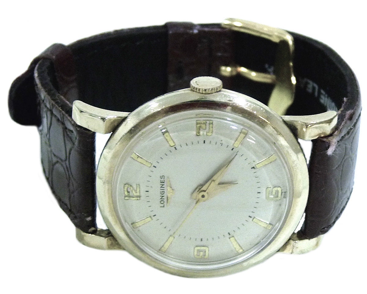 Vintage Longines 10K Gold Filled Fancy Lugs Mechanical 23 ZS Mens Watch Swiss