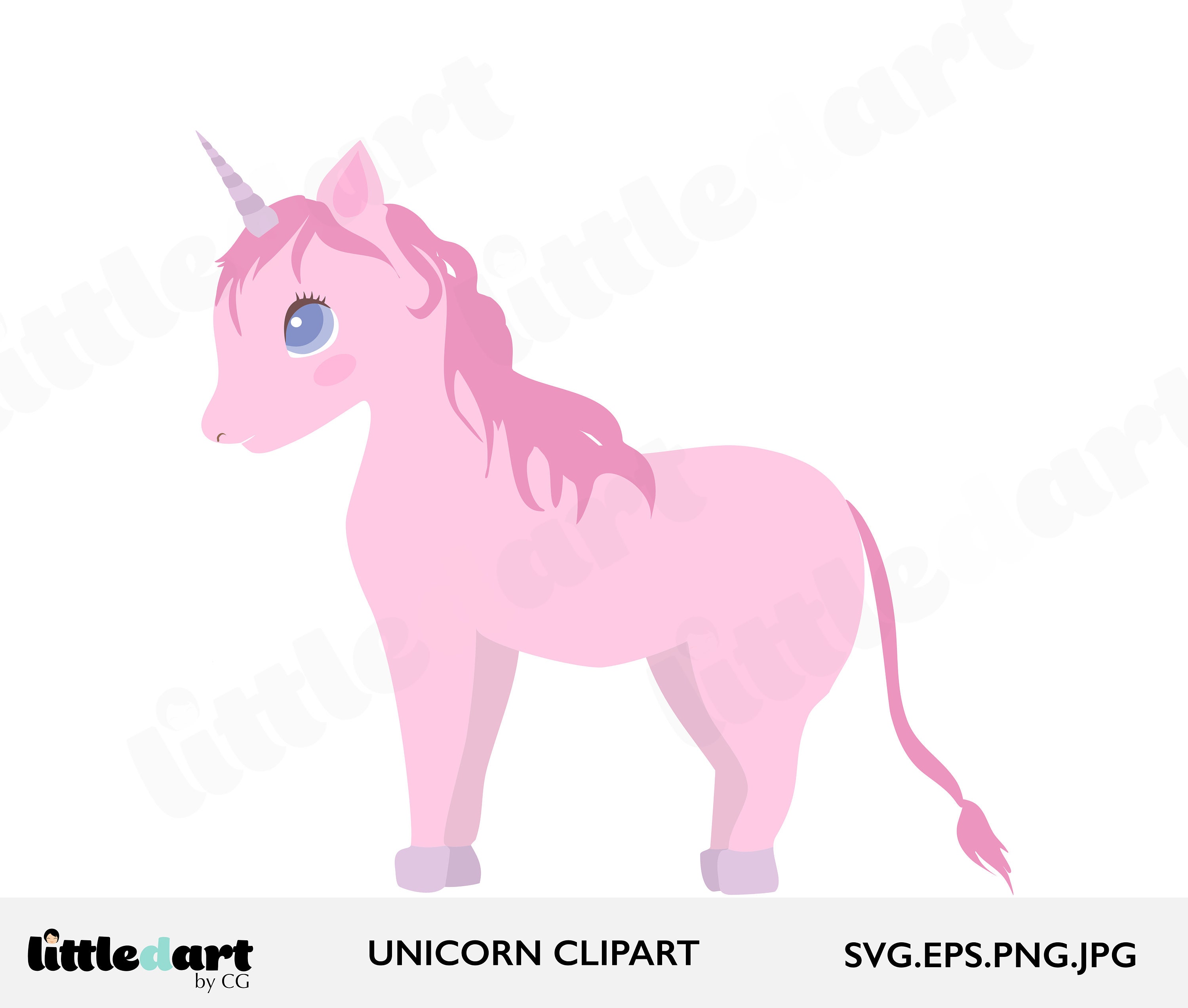 Digital download-Unicorn Clipart-SVG Commercial Use File | Etsy