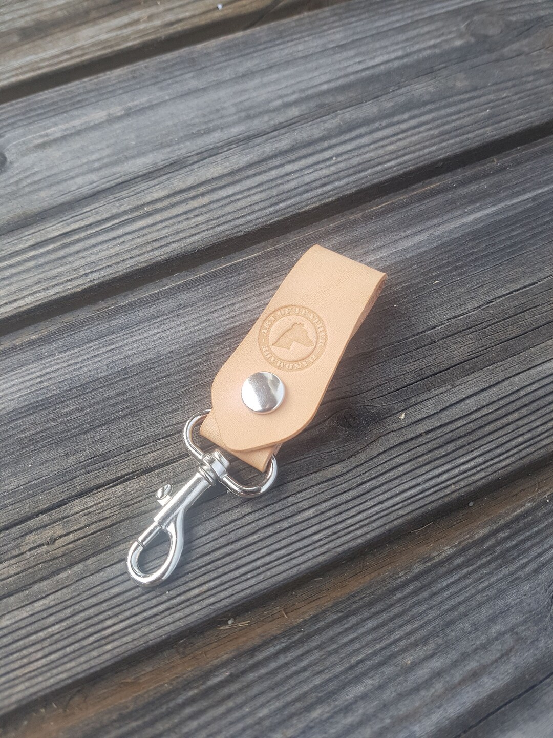 Pattern Leather Key Fob Pendant Biker Chain Bracket Key Etsy