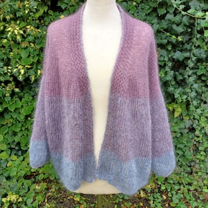 Istruzioni per lavorare la giacca oversize in mohair, fai da te, PDF