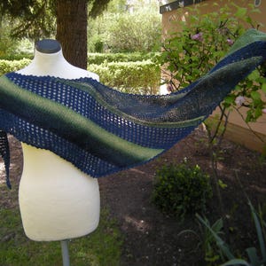 Knitting instructions, PDF, triangular shawl "Restling"