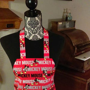 Mickey Mouse Apron with Pocket