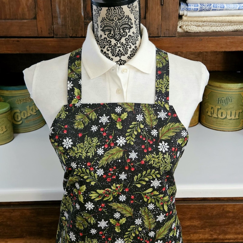 Lined Christmas Apron - Etsy