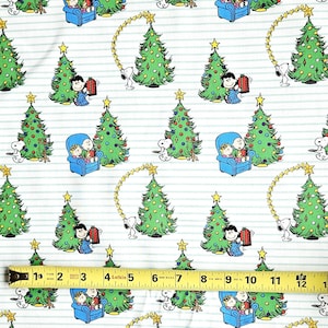 Peanuts Christmas Cotton Fabric
