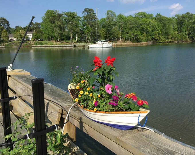 Nautical Boat Planters Designed for Out or Indoors.boat Planters