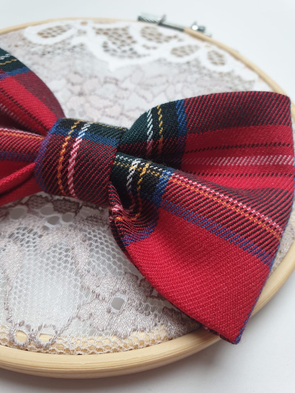 Rot karierte Fliege Hochzeit Fliege Weihnachten Fliege | Etsy