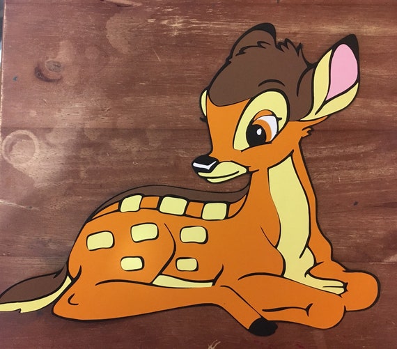 Die cutting Card Toppers Bambi characters