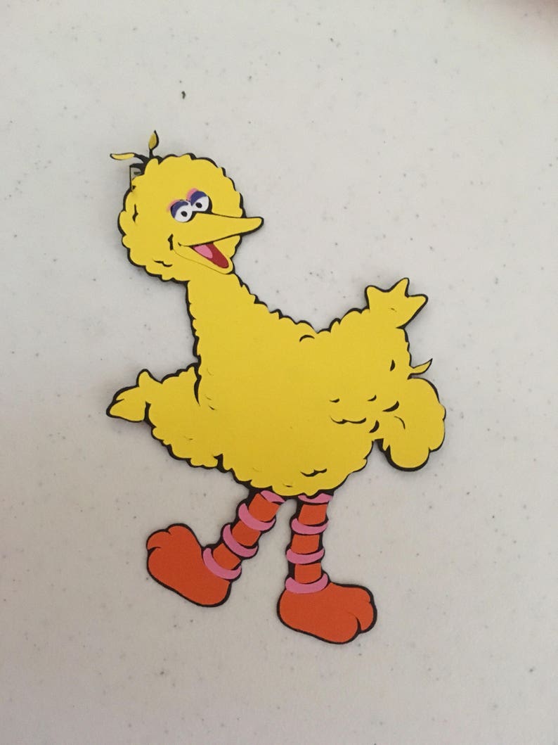 Big Bird die cut from Sesame Street