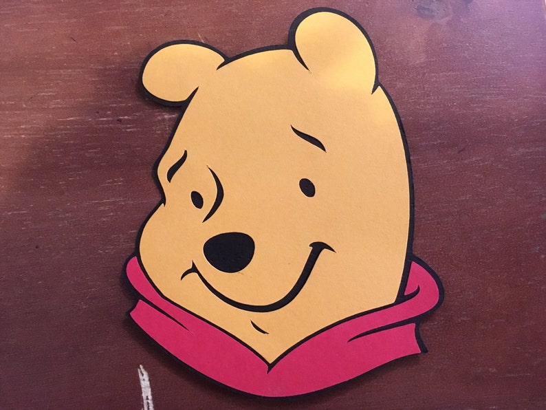 Eeyore and Piglet Face die cuts Tigger Set of 4 Pooh