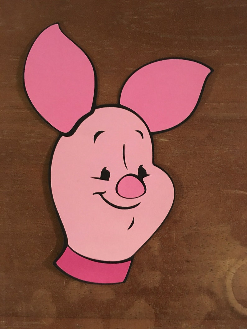 Eeyore and Piglet Face die cuts Tigger Set of 4 Pooh