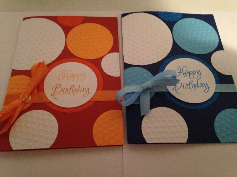 handmade birthday greeting cards set of 6