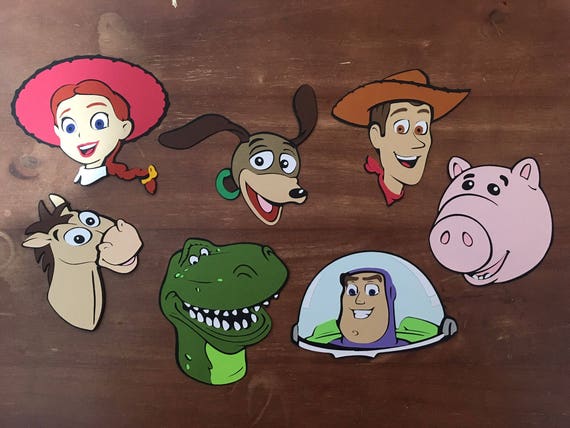 Set of 7 Toy Story Face Character die cuts | Etsy