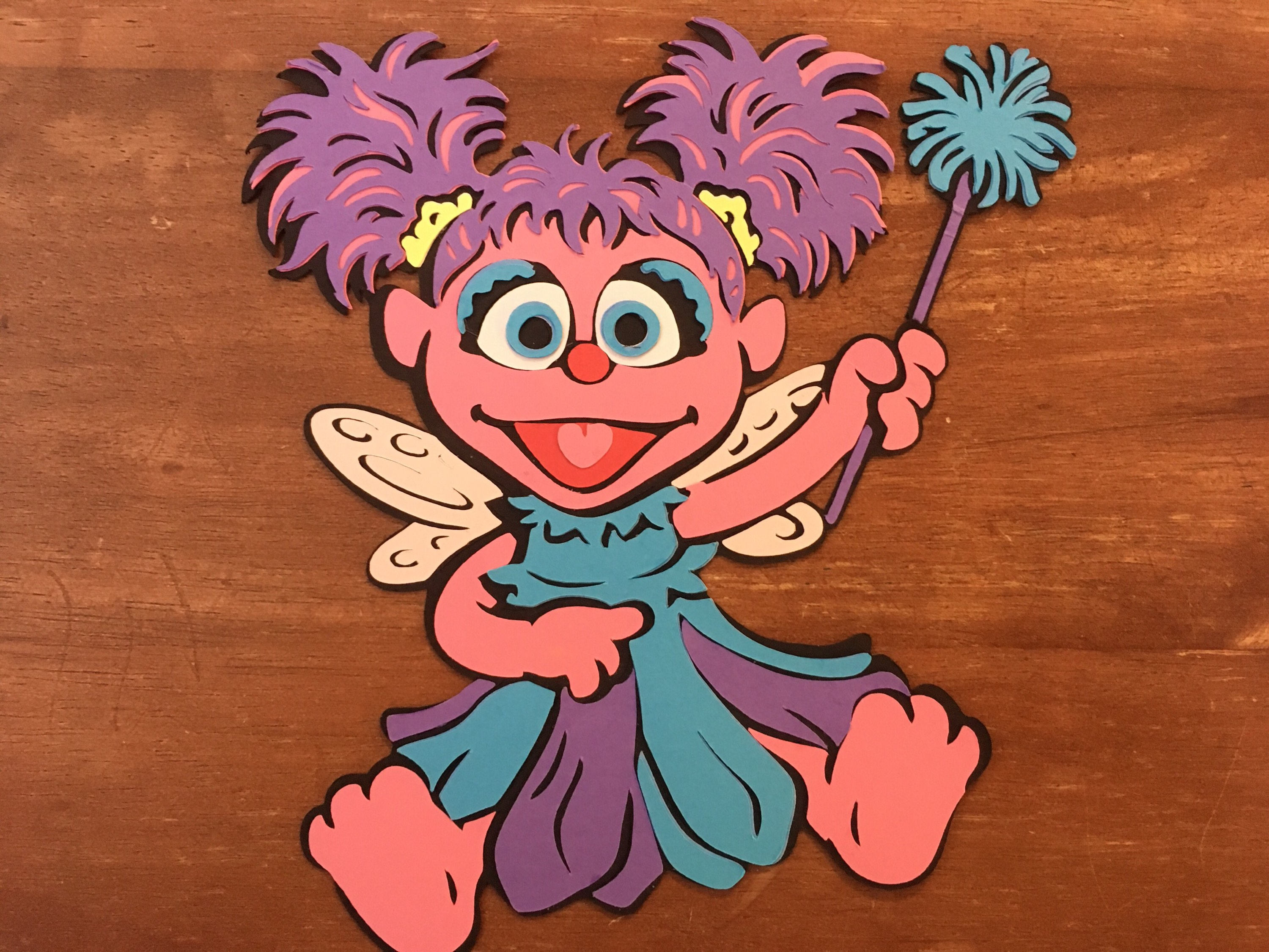 Abby Cadabby from Sesame Street die cut | Etsy