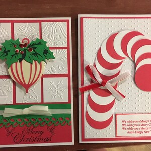 6 Christmas Cards with envelopes | Etsy