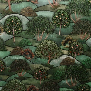 Rideau en velours vert prairie, coussin d'ameublement, velours doux et peluche d'arbre