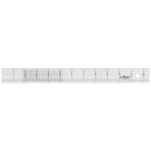Olfa QR112 Non Slip Frosted Patchwork Ruler 1.25 x 12.5 inch
