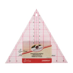 Sew Easy Quilters Craft Patchwork Template Quilting Ruler Rule 60 Degree Triangle 8 x 9.25in NL4174