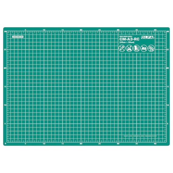 Olfa Green Double-Sided Rotary Self-Healing Cutting Mats