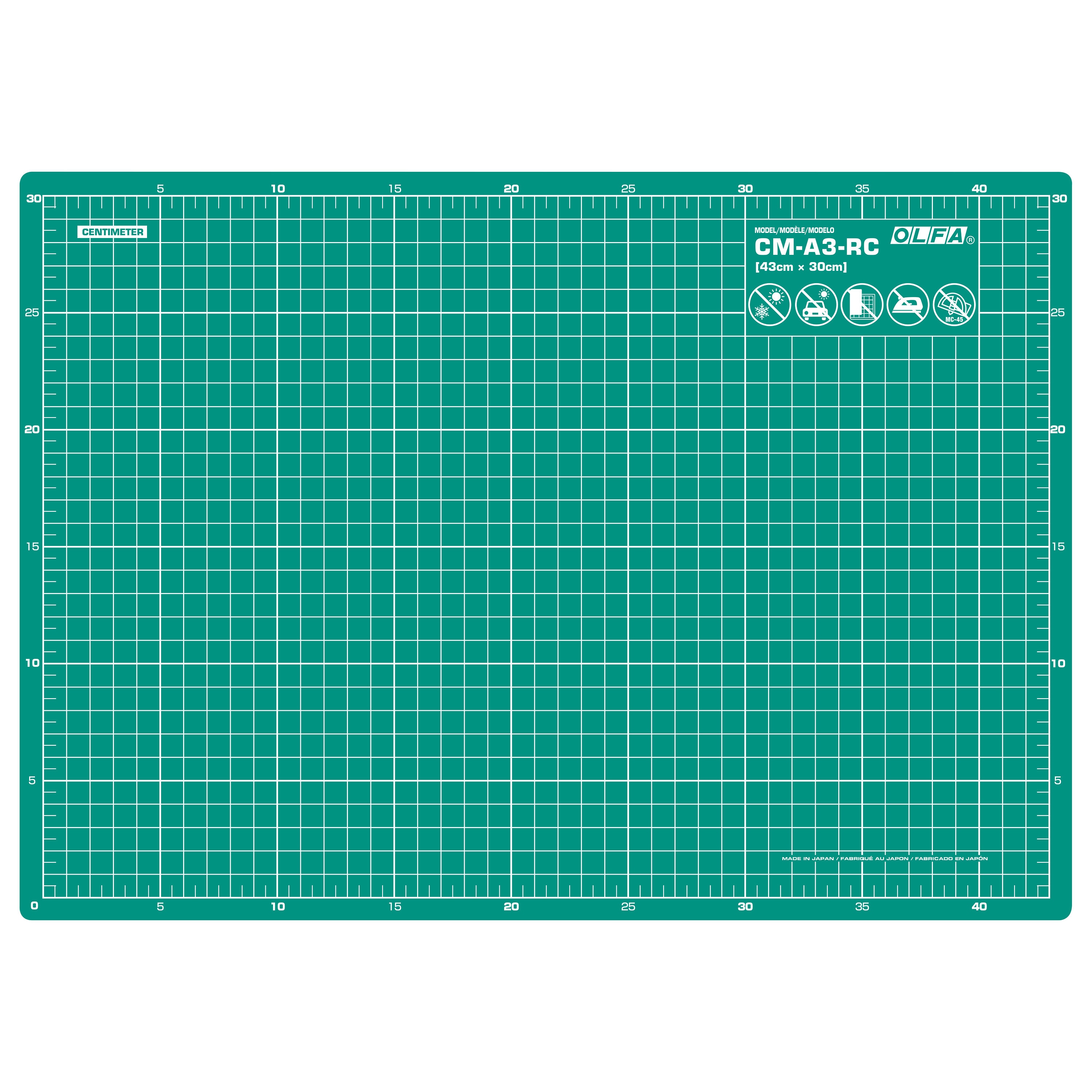 Olfa CM-A3-RC Craft Cutting Mat 42.5 X 30cm / 17 X 12in 