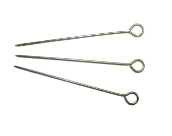 Brochetas resistentes de 10 cm x 12 para coser y tapicería - Calibre 16