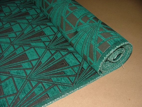 bagaille バガイユ キルト Turquoise　100x190 Gatsby Turquoise (lalique) Art Deco Velvet Chenille Fibre