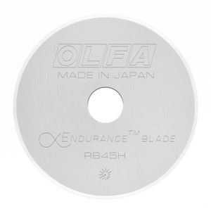 Olfa RB45H-1 Long Lasting Endurance 45mm Rotary Cutter Replacement Spare Blade