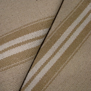 Tessuto per tappezzeria di tende, cuscini, artigianato, beige, in 100% cotone, aspetto lino, francese, grana francese
