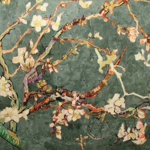 Japanese Cherry Blossom Tree Grey Velvet Fabric Curtain Upholstery Cushion Use