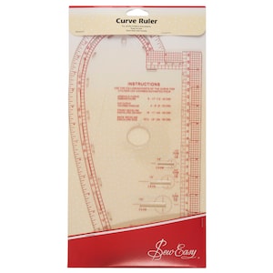 Sew Easy Quilters Craft Patchwork Template Quilting Ruler Rule Curved 13.875 x 7.375in NL4196
