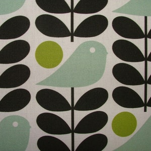 Orla Kiely Early Bird Kissen, Samt, 50 X 50 Cm, Azurblau