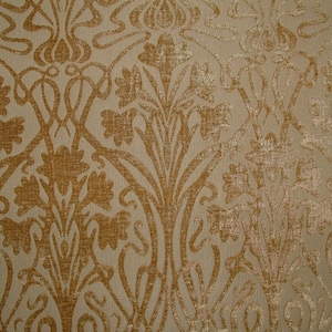 Art Nouveau Sand Thick Chenille Fabric Curtain Upholstery Quilting Morris
