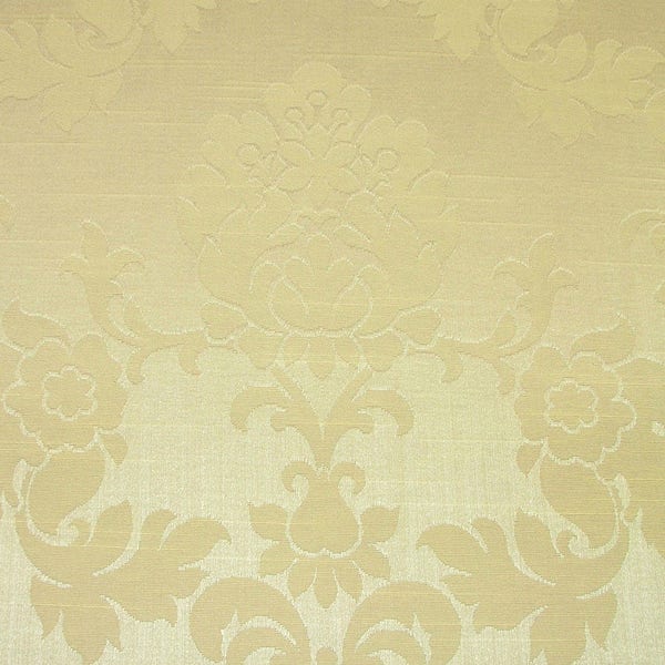 Crème Madagascar Designer Rideau Brocart Damask Tissu d’ameublement Coton