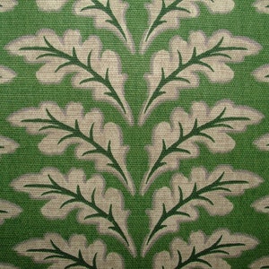 Morris Leaf waldgrüne Baumwolle Vorhang Polster Kissen blind Stoff