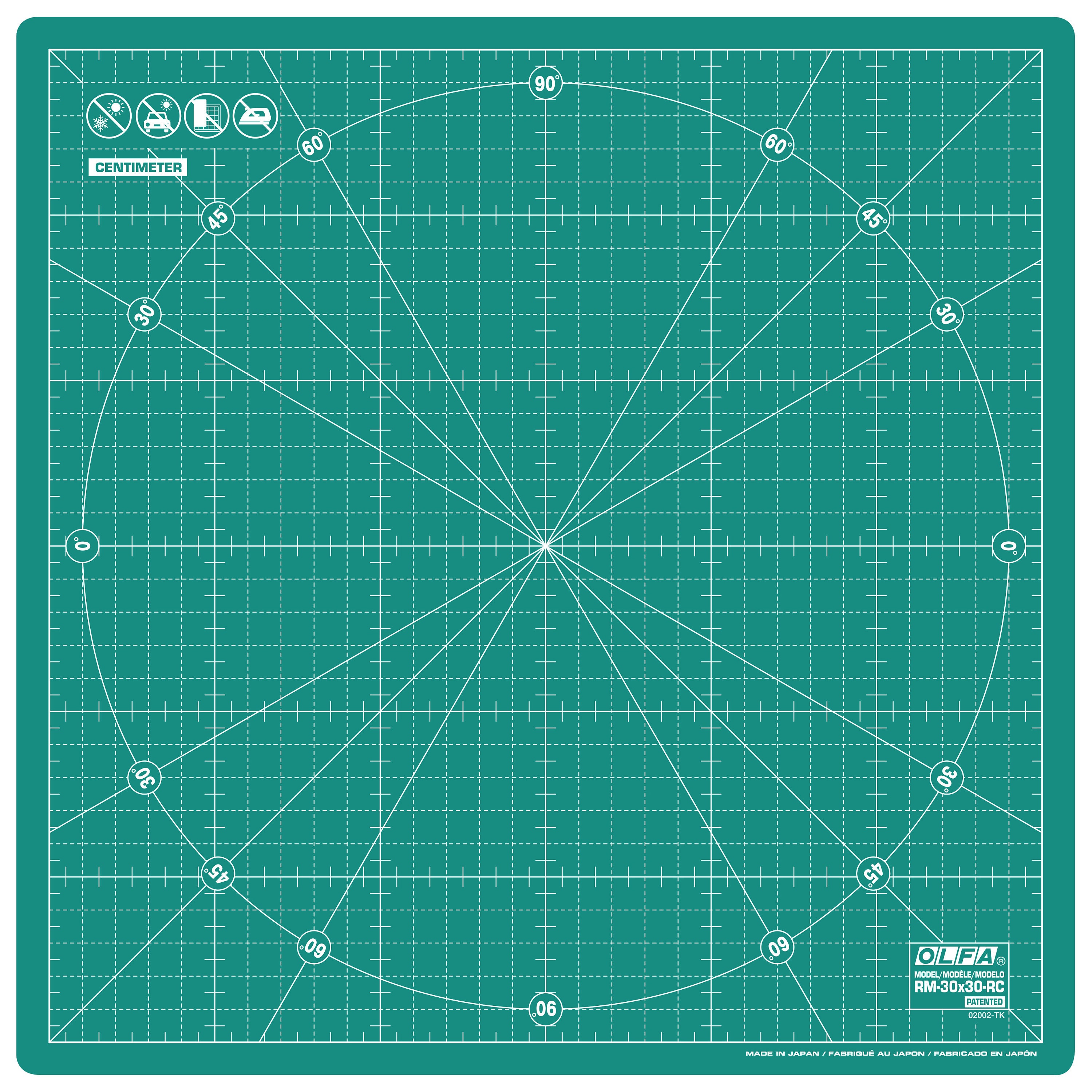オルファ RM-30X30-RC 30 x 30 cm 回転マット 360度カッティング