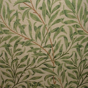 William Morris Willow Bough Green Tapestry Curtain Upholstery Cushion Fabric