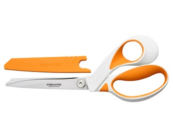 Brandneue Original Fiskars Schere - Schneiderschere Rasiermesser Kante Softgrip 23cm - F1070079