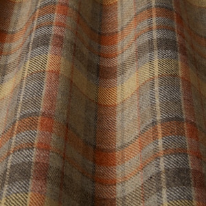 Tessuto per tende e cuscini in misto lana Spice Highland Tartan Check per tappezzeria