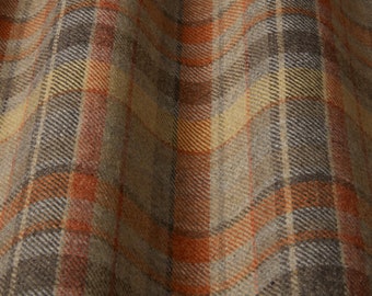 Spice Highland Wool Blend Tartan Check Upholstery Grade Curtain Cushion Fabric