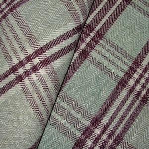 Tessuto per tende da tappezzeria per cuscini in tartan spesso effetto lana di gelso Blair