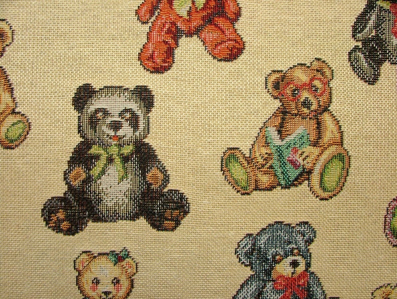 Teddy Bear Designer Fabric Ideal For Upholstery Curtains Cushions ...