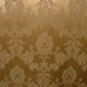 Antique Gold Madagascar Designer Curtain Brocade Damask Upholstery Cotton Fabric