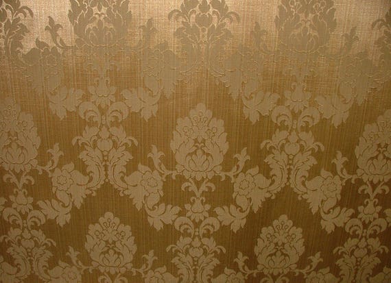 Gold Prestigious Jacquard Brocade Curtain Upholstery Fabric 20 Metres
