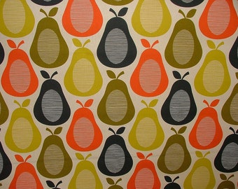 Designer Orla Kiely Scribble Pear Multi Cotton Curtain Upholstery Craft Fabric