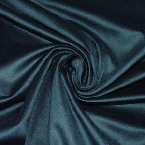 Plain Extra Soft Velvet Designer Fabric Curtain Upholstery Cushion Craft Blind - Navy