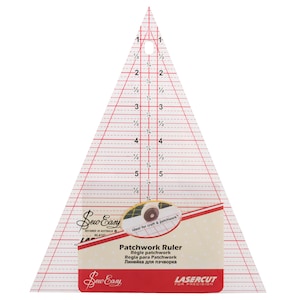 Sew Easy Quilters Craft Patchwork Ruler Triangle 8.5 x 7in NL4157
