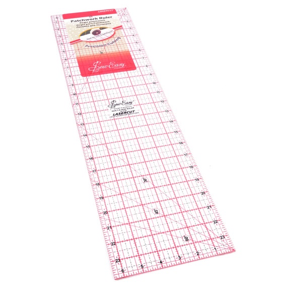 Sew Easy Quilters Craft Patchwork Template Quilting Ruler Rule 24 X 6.5in  NL4188 