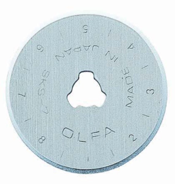 OLFA RB28-2 – Confezione Da 2 Lame Circolari 28x0,3 Mm, Argentate, Per Taglio Di Precisione