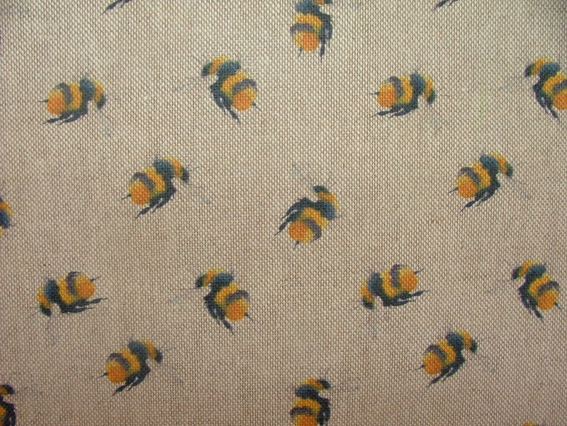 BUMBLE BEES Fabric Curtain Upholstery Craft Quilting Patchwork Etsy UK