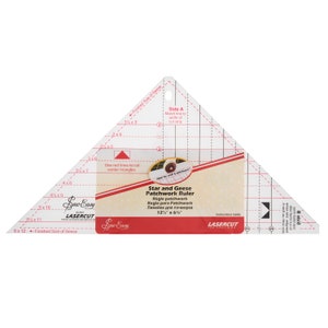 Sew Easy Quilters Craft Patchwork Template Quilting Ruler Rule Star & Geese NL4207
